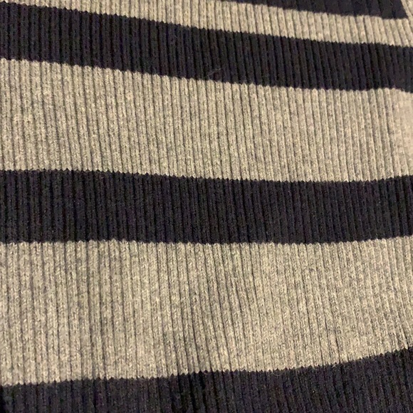 EUC Jacob Navy blue & Grey Striped Boat neck Sweater - size M - Picture 7 of 16